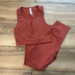Women's Rust Leggings and Top Set